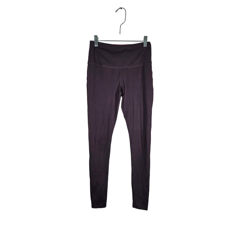 Marika Sport Womens Leggings Small Dark Purple Tummy Control Ankle